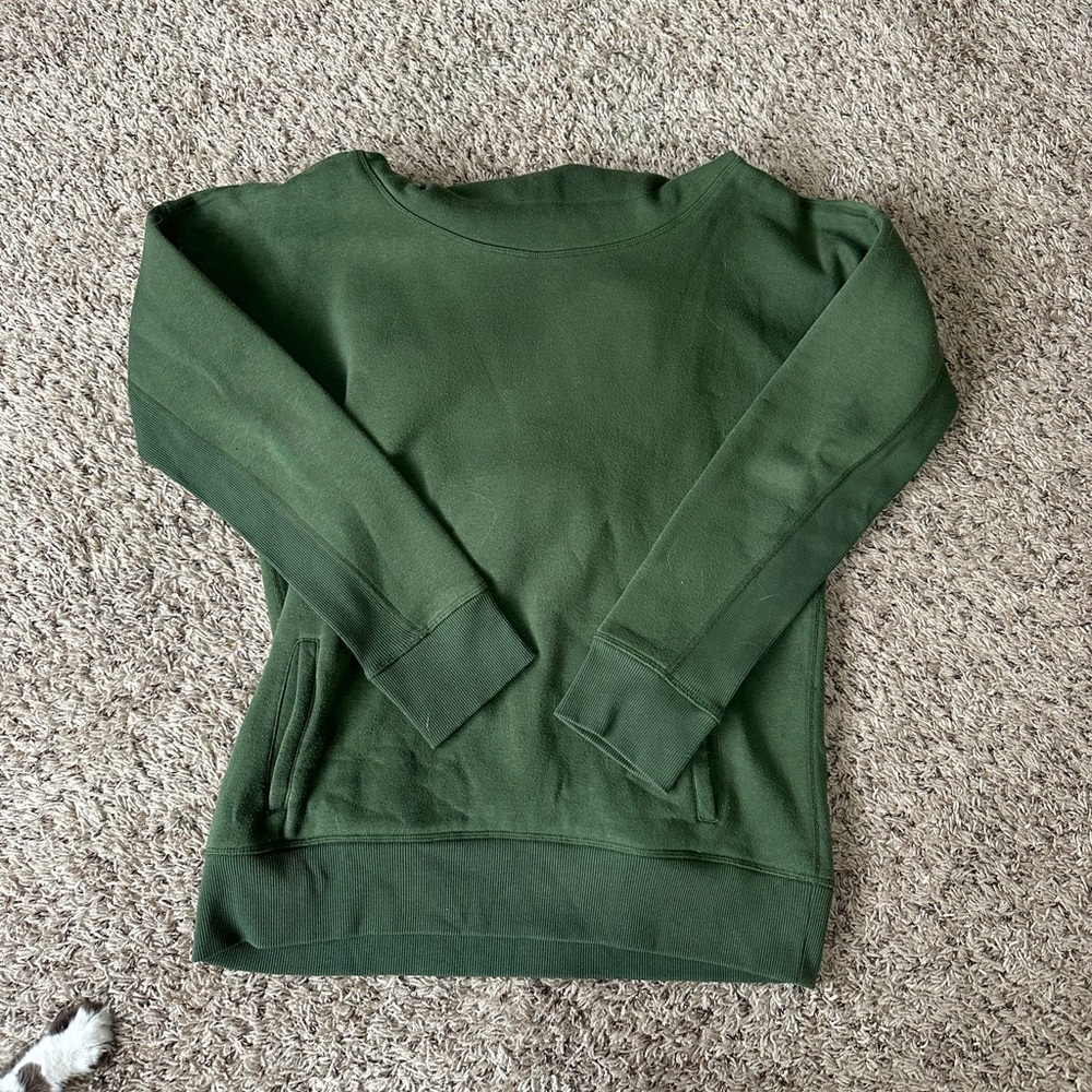 ZYIA ACTIVE WOMENS OLIVE GREEN HOODIE